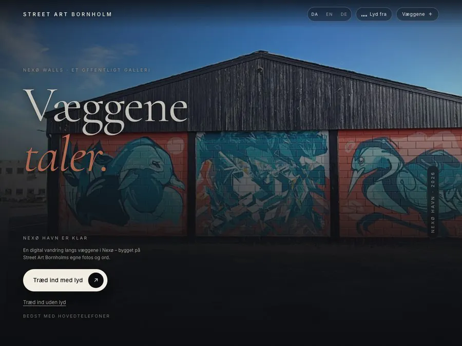 Street Art Bornholm - koncept-hjemmeside