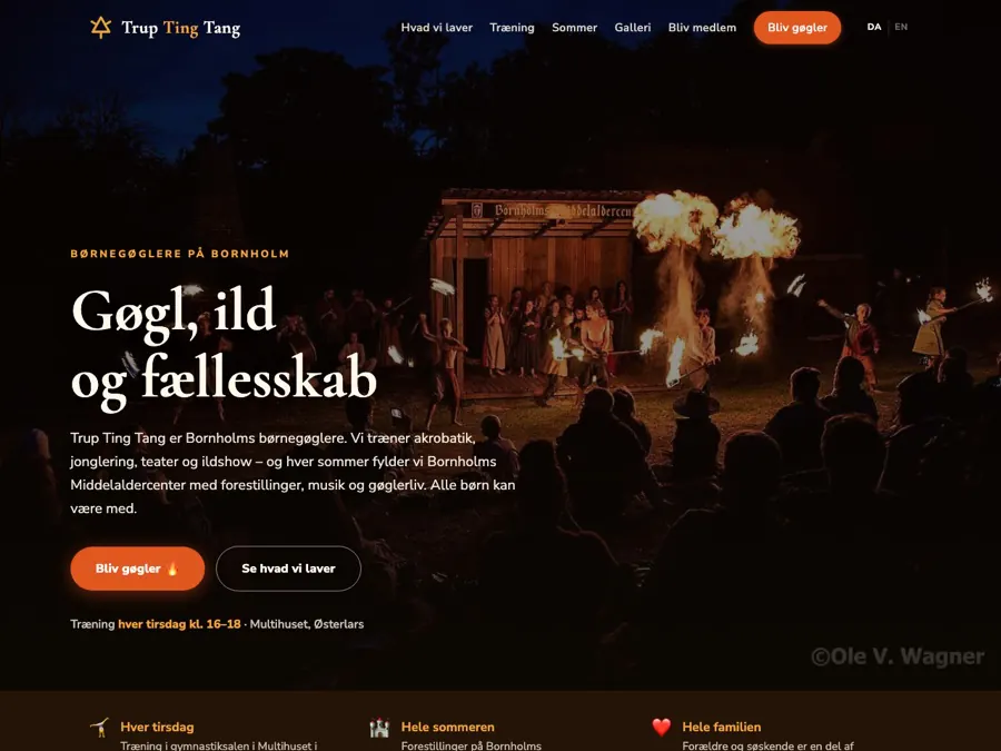 Trup Ting Tang - hjemmeside