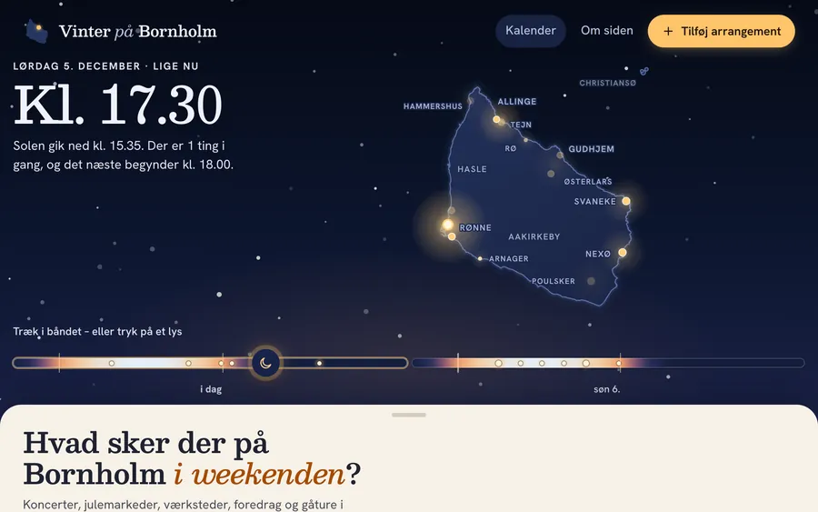 Vinter på Bornholm - vinterkalender for hele øen
